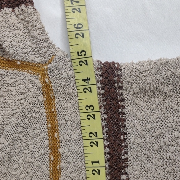 Mason & Belle textured tan striped long sleeve crew neck sweater, size XXL, NWT - Picture 6 of 9